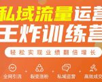 私域流量运营王炸训练营：全网引流+裂变涨粉+私域运营+高效成交-八爪鱼资源库
