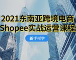 2021东南亚跨境电商Shopee实战运营课程,0基础、0经验、0投资的副业项目-八爪鱼资源库