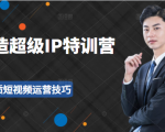 超级IP特训营：表演表达、高效输出优质短视频运营技巧，价值999元-八爪鱼资源库
