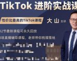 大山老师TikTok进阶实战课：账号详解，流量运营，实战变现，助力你成功出海-八爪鱼资源库