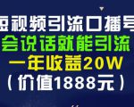 安妈·短视频引流口播号,会说话就能引流,一年收益20W(价值1888元)-八爪鱼资源库