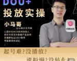小马哥-Dou+投放实操课，抖加投放，随心推，付费起号逻辑，打破低播放转化-八爪鱼资源库