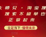 电商大师兄·淘宝搜索新玩法，搜索不刷单也能真正做起来-八爪鱼资源库