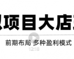 虚拟项目月入几万大店玩法分享,多店操作利润倍增(快速起店盈利)-八爪鱼资源库
