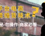 外面收费2980的全平台电商白嫖撸货技术（仅揭秘勿操作-商家防范必看）-八爪鱼资源库