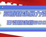 豆瓣精准暴力引流，日引精准粉500+【12课时】-八爪鱼资源库