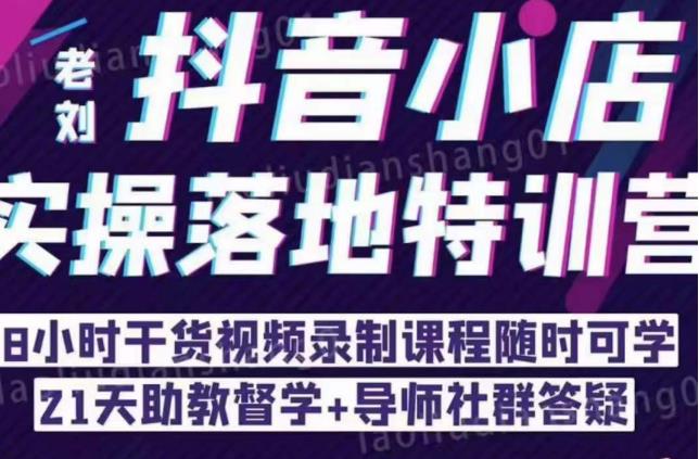 抖音小店实操落地特训营:抖音小店无货源精细化运营,抖店商品卡流量(22节)-八爪鱼资源库