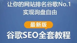 谷歌SEO实战教程：如何让你的网站在谷歌排名第一，内容从入门到高阶，适合个人及团队-八爪鱼资源库