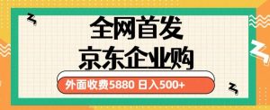 3月最新京东企业购教程，小白可做单人日利润500+撸货项目（仅揭秘）-八爪鱼资源库