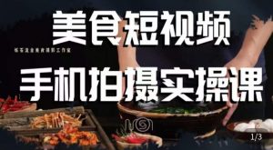 烁石·美食视频手机拍摄实操课，​美食摄影理论、手机拍摄相关设置、剪辑调色、布光原理等内容-八爪鱼资源库