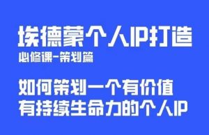 埃德蒙普通人都能起飞的个人IP策划课，如何策划一个优质个人IP-八爪鱼资源库