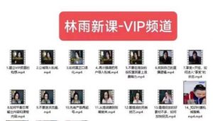 林雨新课VIP频道，玩赚私域/朋友圈/社群-八爪鱼资源库
