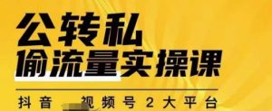 群响公转私偷流量实操课,致力于拥有更多自持,持续,稳定,精准的私域流量!-八爪鱼资源库