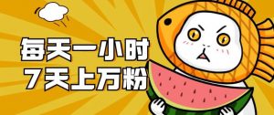 暴力涨粉项目：每天一小时，七天上万粉【揭秘】-八爪鱼资源库