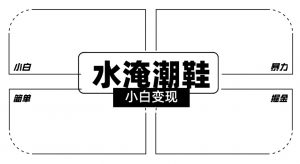2024全新冷门水淹潮鞋无人直播玩法，小白也能轻松上手，打爆私域流量，轻松实现变现【揭秘】-八爪鱼资源库