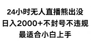 快手24小时无人直播熊出没，不封直播间，不违规，日入2000+，最适合小白上手，保姆式教学【揭秘】-八爪鱼资源库