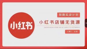 安琪-小红书店铺无货源实战，开店到售后全流程操作-八爪鱼资源库