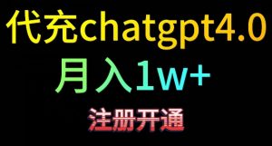 代充chatgpt4，日入500+，精准引流，暴力变现【揭秘】-八爪鱼资源库