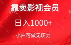 靠卖影视会员,日入1000+,落地保姆级教程,新手可学【揭秘】-八爪鱼资源库