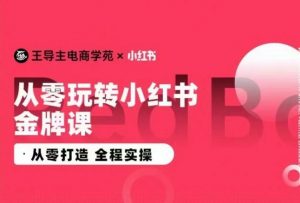 王导主·小红书电商运营实操课，​从零打造  全程实操-八爪鱼资源库