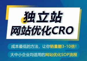 独立站网站优化CRO，成本最低的方法，让你销量翻3-10倍-八爪鱼资源库