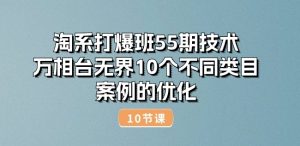 淘系打爆班55期技术:万相台无界10个不同类目案例的优化(10节)-八爪鱼资源库