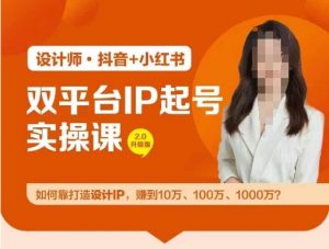 双平台IP起号实操营，教你如何靠打造设计IP，赚到10万、100万、1000万?-八爪鱼资源库