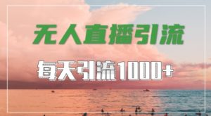 抖音快手视频号全平台通用,无人直播引流法,超暴力引流1000+高质量精准创业粉【揭秘】-八爪鱼资源库