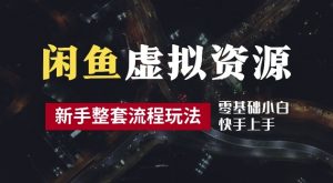 2024最新闲鱼虚拟资源玩法,养号到出单整套流程,多管道收益,每天2小时月收入过万【揭秘】-八爪鱼资源库