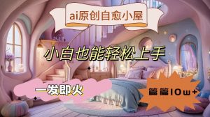 ai原创治愈小屋，小白也能轻松上手，一发即火，篇篇10w+【揭秘】-八爪鱼资源库