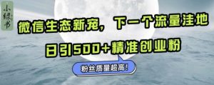 微信生态新宠小绿书：下一个流量洼地，日引500+精准创业粉，粉丝质量超高-八爪鱼资源库