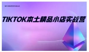 TikTok本土精品小店出海实战营,从入门到高阶,不止0-1!-八爪鱼资源库