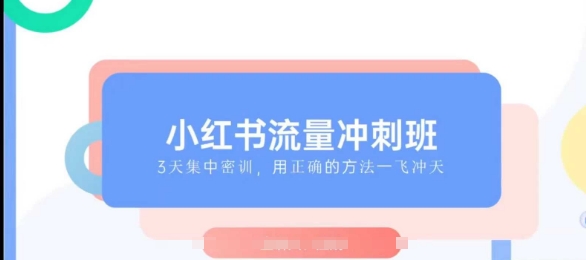 小红书流量冲刺班2025,最懂小红书的女人,快速教你2025年入局小红书-八爪鱼资源库
