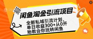 闲鱼淘金私域引流计划，从0开始玩转闲鱼，副业也可以挣到全职的工资-八爪鱼资源库