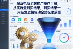 淘系电商全站推广操作手册，从买流量到买结果一用经营逻辑驱动全站极限放量-八爪鱼资源库