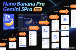 Nano Banana Pro Gemini 3Pro，最新创作实战课，12节实战向技术流，职场降维打击-八爪鱼资源库