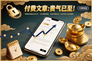 付费文章：贵气已至！用最朴素直白的文字，让你清楚知道，该如何接住这一次时代的泼天富贵-八爪鱼资源库