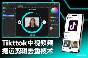 Tiktok中视频纯搬运剪辑去重技术，外来技术，自行测试-八爪鱼资源库