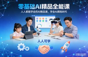 零基础AI精品全能课，人人都能学会的AI精品课，学会AI拥抱时代-八爪鱼资源库
