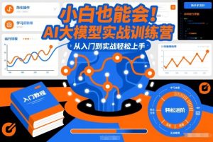 小白也能会！AI大模型实战训练营，从入门到实战轻松上手-八爪鱼资源库