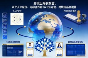 跨境出海实战营，从个人IP定位、内容创作到TikTok运营、跨境选品全覆盖-八爪鱼资源库