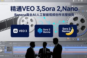 精通VEO 3，Sora 2，Nano Banana商业AI人工智能视频创作完整指南-八爪鱼资源库