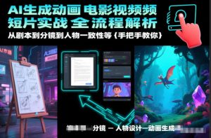 AI生成动画电影视频短片实战全流程解析，从剧本到分镜到人物一致性等手把手教你-八爪鱼资源库