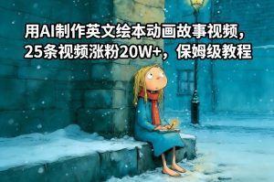用AI制作英文绘本动画故事视频，25条视频涨粉20W+，保姆级教程-八爪鱼资源库