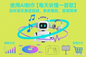 使用AI制作【每天听懂一首歌】动听音乐赛道视频，条条爆款，变现简单-八爪鱼资源库