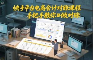 快手平台电商会计对账课程,手把手教你做对账-八爪鱼资源库