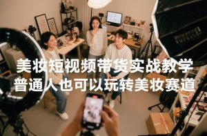 美妆短视频带货实战教学,普通人也可以玩转美妆赛道-八爪鱼资源库