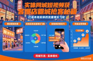 实体同城短视频获客爆店霸城抢客秘籍，打造本地实体的流量增长飞轮-八爪鱼资源库