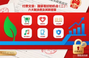 付费文章：国家看好的机会(二)：六大新消费及其新增量-八爪鱼资源库