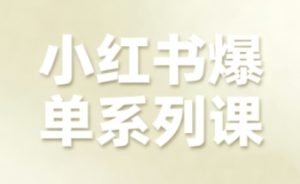 小红书爆单系列课，聚焦小红书电商全链路增长（更新）-八爪鱼资源库